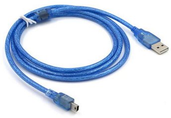 Cable de datos USB 2.0 Macho a mini 5P macho, 3 metros