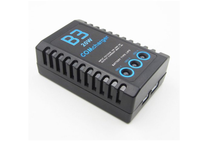 Cargador de Batería 2S-3S, B3 20W Batería Lipo