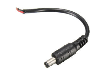Conector tipo Plug con cable 5.5x2.1mm, Macho