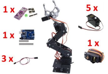 Kit para Brazo robótico (ARM), de 6 DoF con efector final