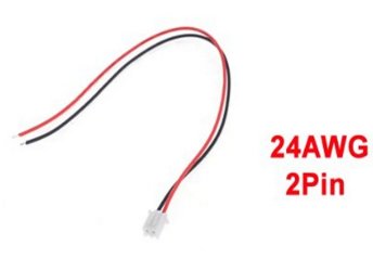 Conector tipo 24 AWG JST XH2.54, 2-Pin con cable 200mm